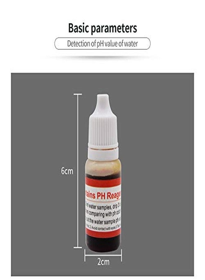 WELLON قطرات ويلون لقياس درجة الحموضة ومستوى القلوية، لاختبار درجة حموضة الماء مع مخطط ألوان درجة الحموضة، طقم اختبار درجة الحموضة، سائل عباد الشمس (عبوتان) - Image 2